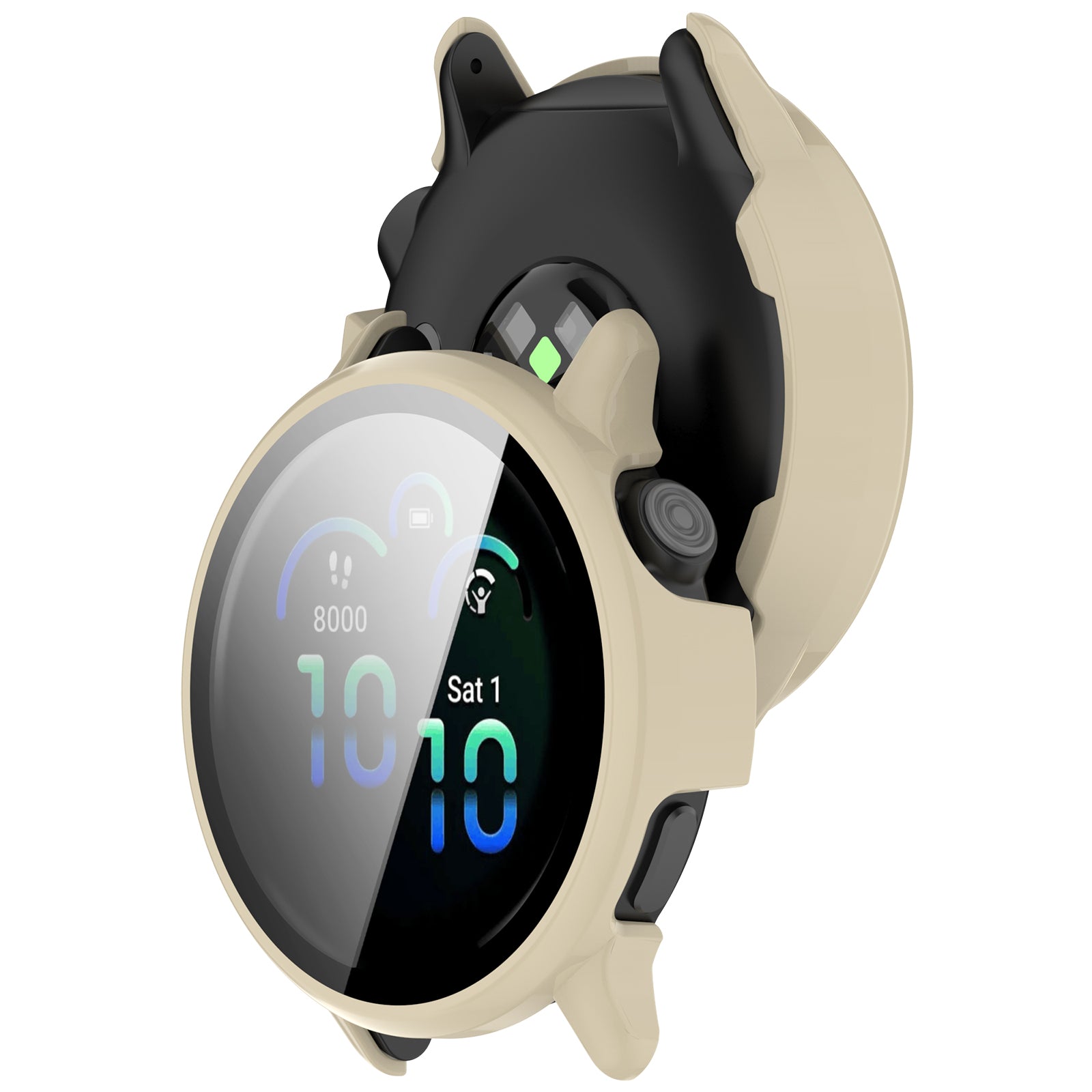 Garmin Vivoactive 6 hard case met glas (beige)