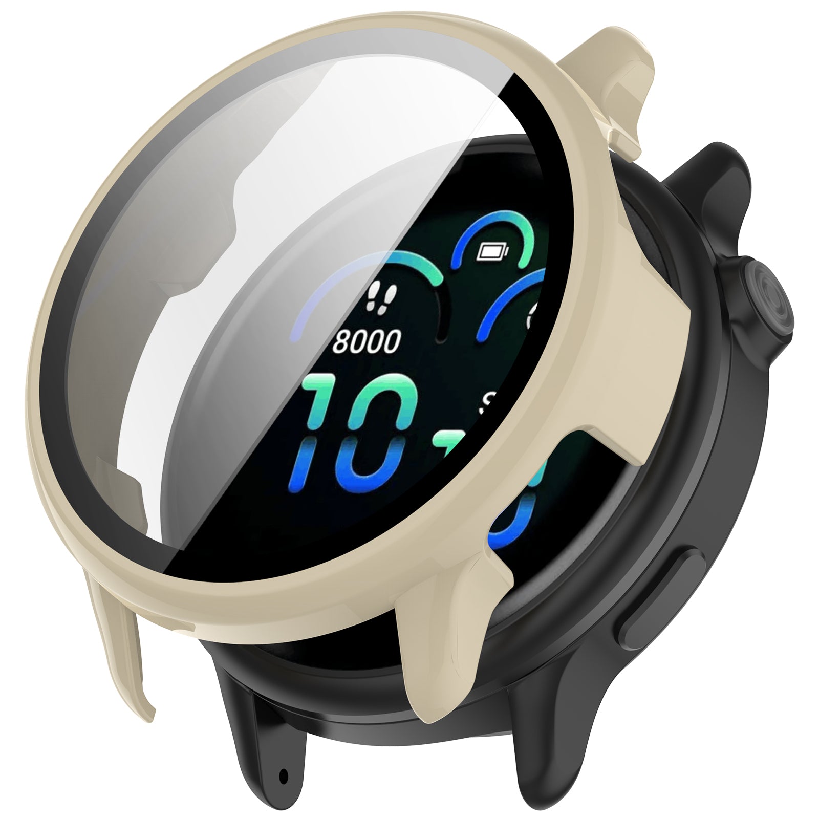 Garmin Vivoactive 6 hard case met glas (beige)