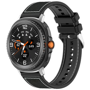 Samsung Galaxy Watch 9 - 40mm nylon hybrid bandje (zwart)