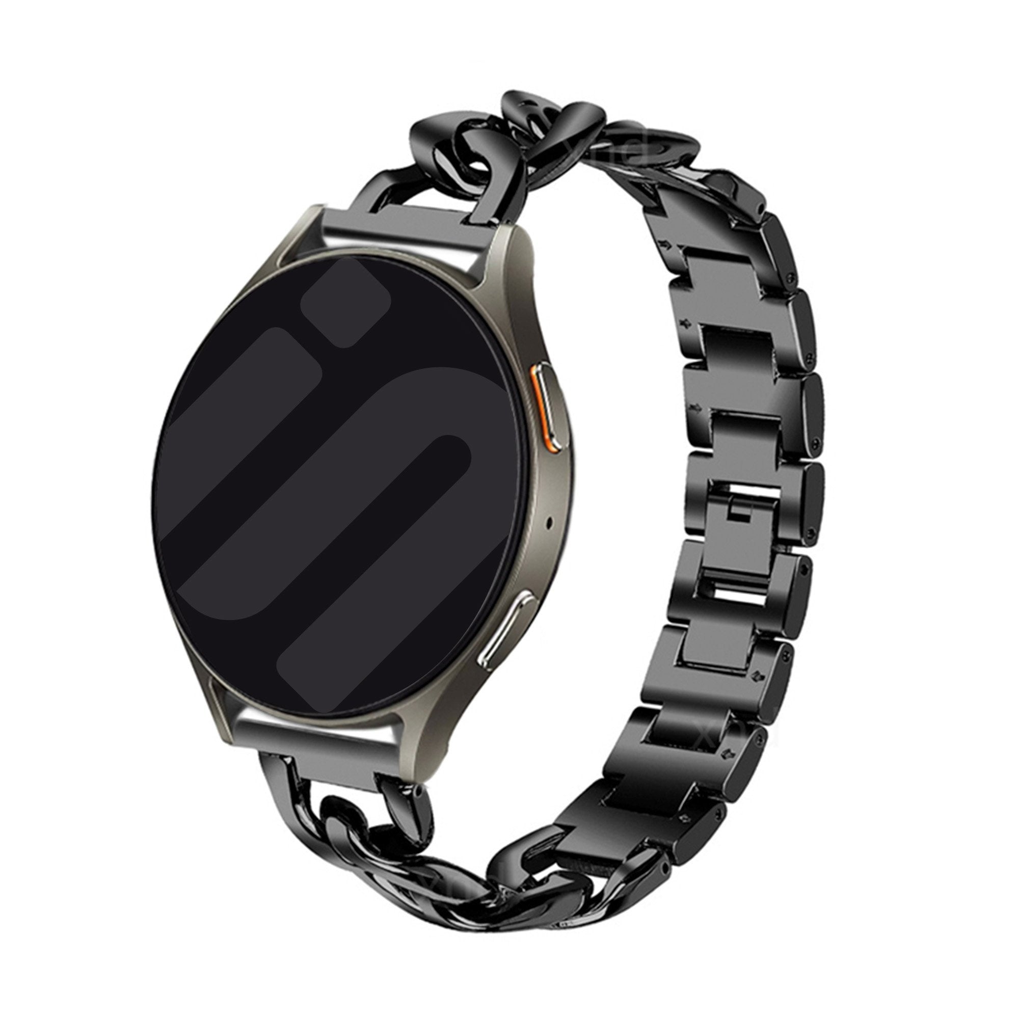 Samsung Galaxy Watch 5 Pro steel chain band (zwart)