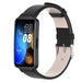 Huawei Band 10 leren bandje (zwart)