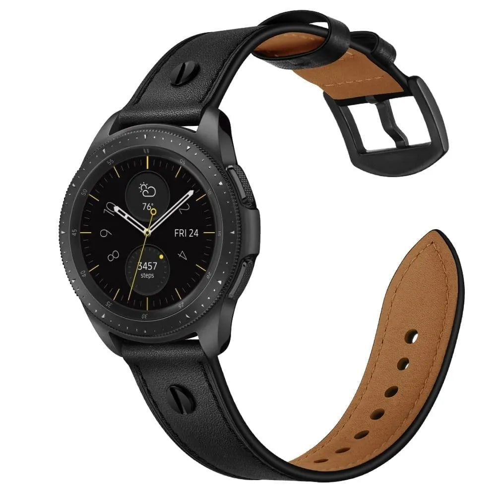 Polar Vantage M3 geschroefde leren bandje (zwart)