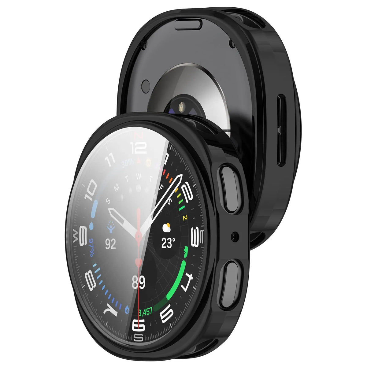 Samsung Galaxy Watch 8 / 9 - 44mm TPU case (zwart)