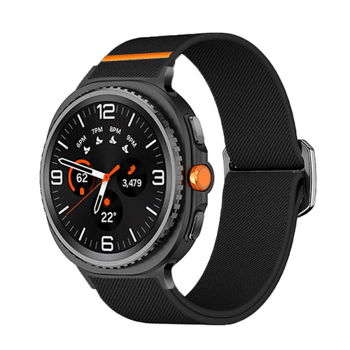 Samsung Galaxy Watch 8 - 44mm elastisch bandje (zwart)