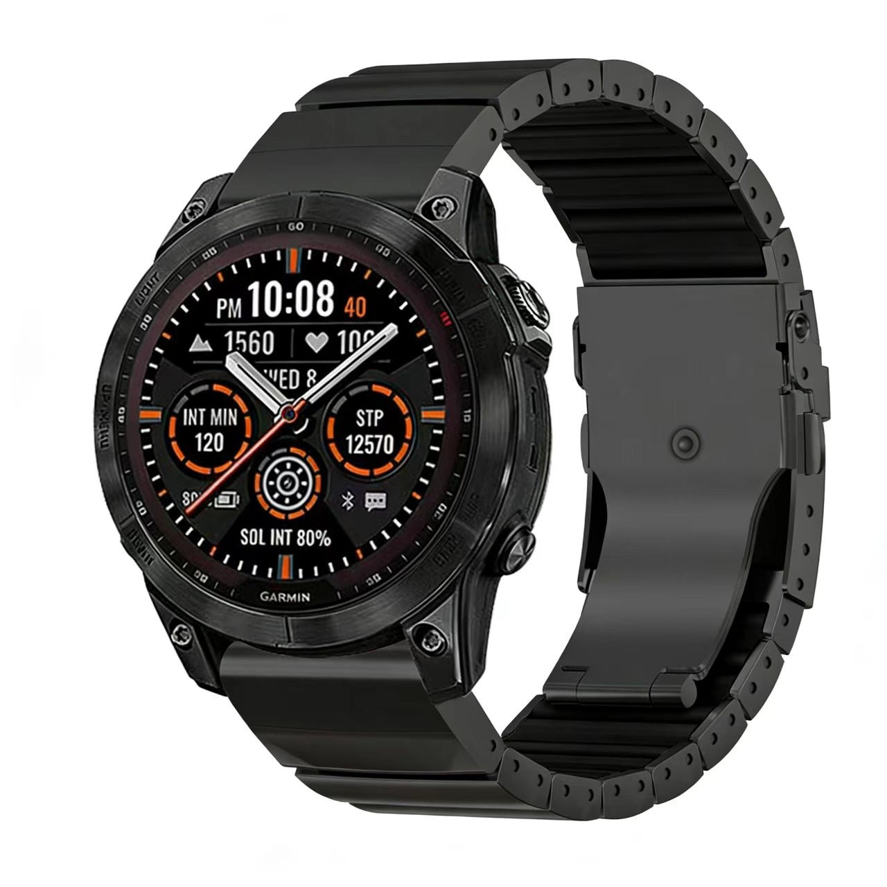 Garmin Tactix 7 Pro Titanium Hybrid Strap (Black)