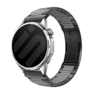 Coros Apex - 46mm 'One Push' Steel Hybrid Strap (Black/Grey)