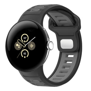 Google Pixel Watch 3 - 45mm sport duo band (zwart/grijs)