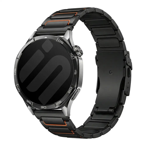Amazfit Balance Ultra Turtle titanium band (zwart/oranje)
