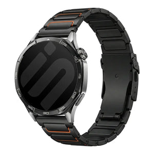 Huawei Watch GT 7 Pro Turtle titanium band (zwart/oranje)