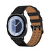 Samsung Galaxy Watch 9 - 44mm double pin leren band (zwart)