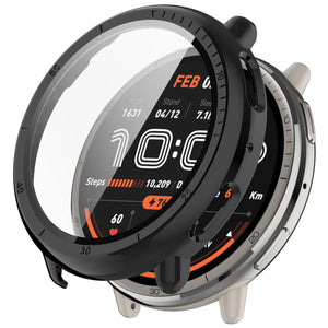 Amazfit Active 2 PC case met glas (zwart)