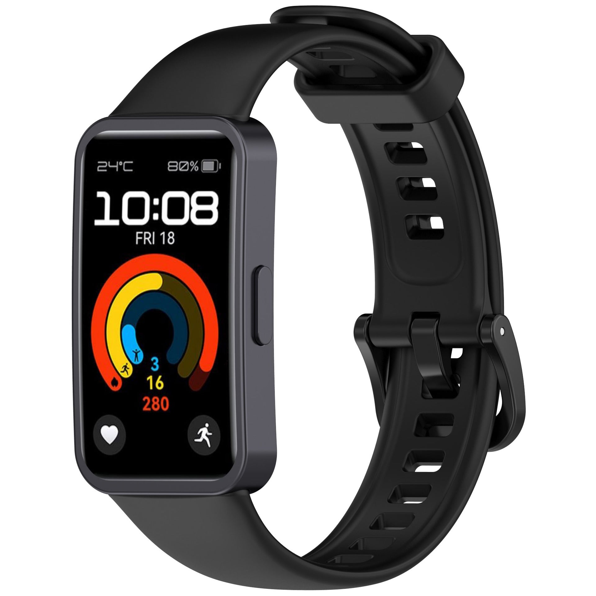 Huawei Band 9 classic siliconen bandje (zwart)