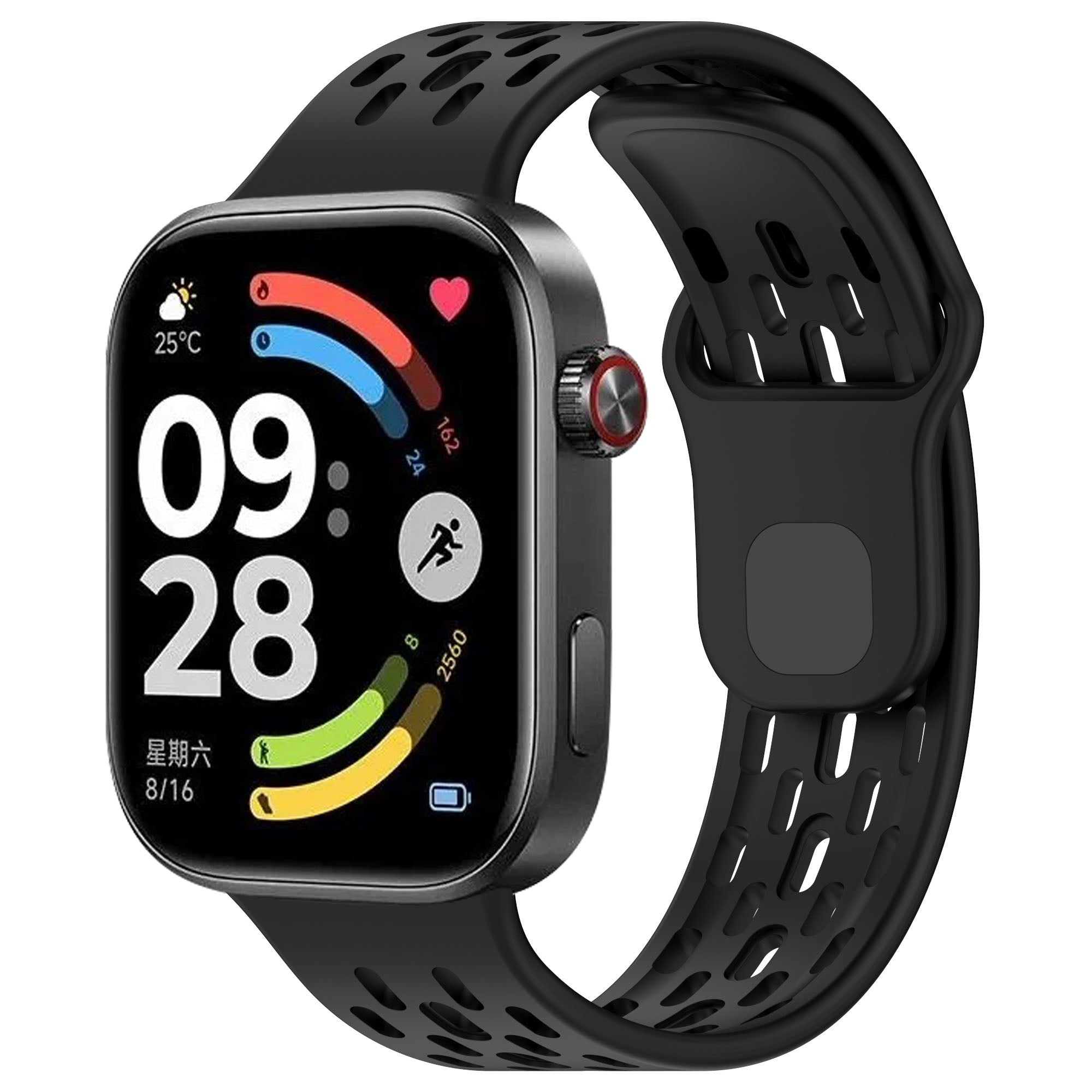 Xiaomi Smart Band 10 Pro siliconen air bandje (zwart)