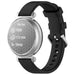 Pebble Round 2 - 14mm siliconen classic bandje (zwart)
