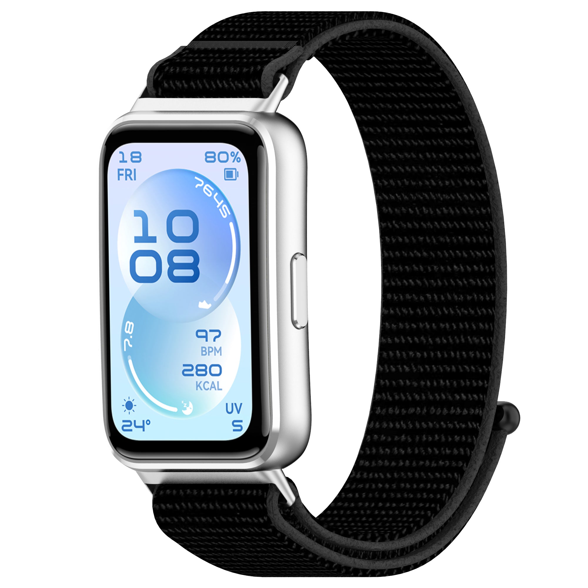 Huawei Band 11 Pro nylon band (zwart)