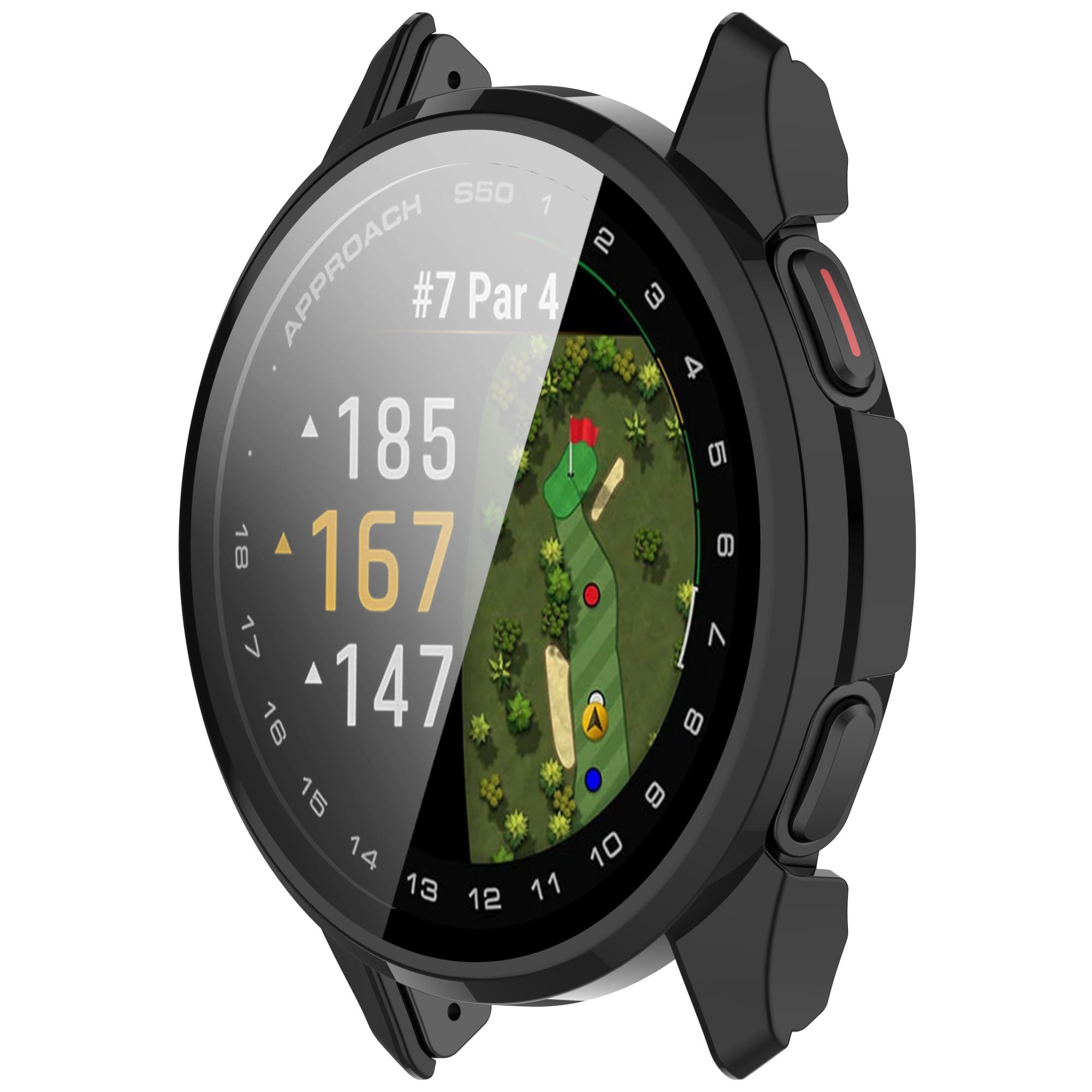 Garmin Approach S60 hard case met glas (zwart)
