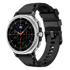 Samsung Galaxy Watch 9 - 44mm race siliconen band (zwart)