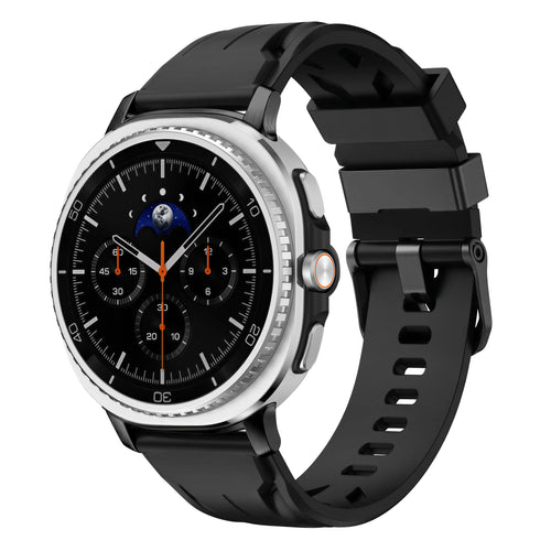 Samsung Galaxy Watch 9 - 44mm race siliconen band (zwart)