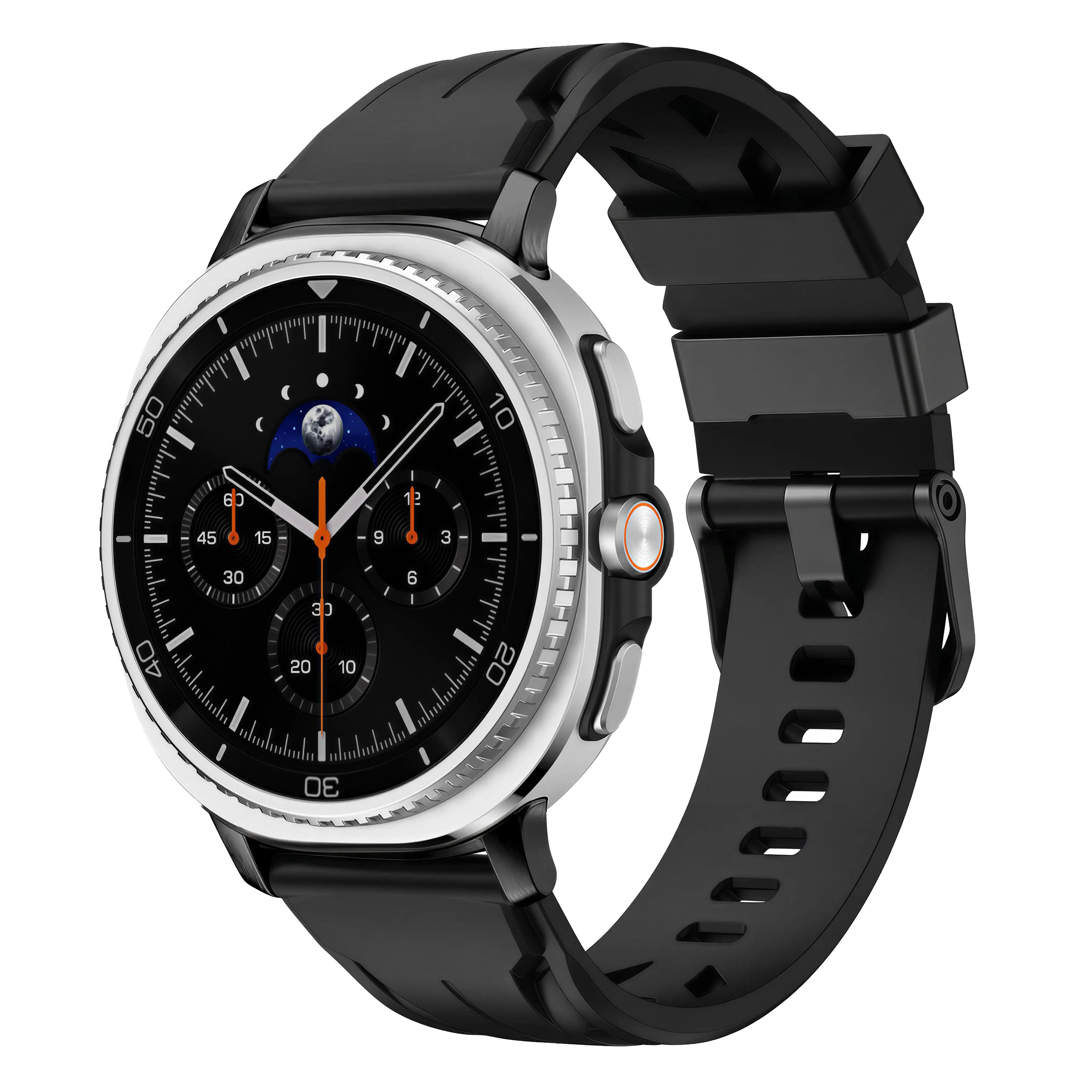 Samsung Galaxy Watch 9 - 44mm race siliconen band (zwart)