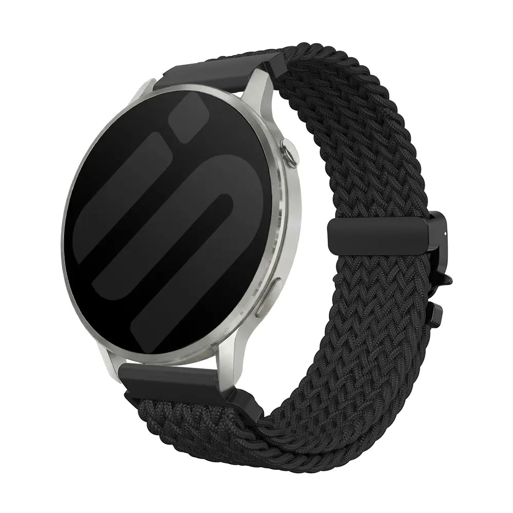 Garmin Forerunner 170 gevlochten band met P-buckle (zwart)