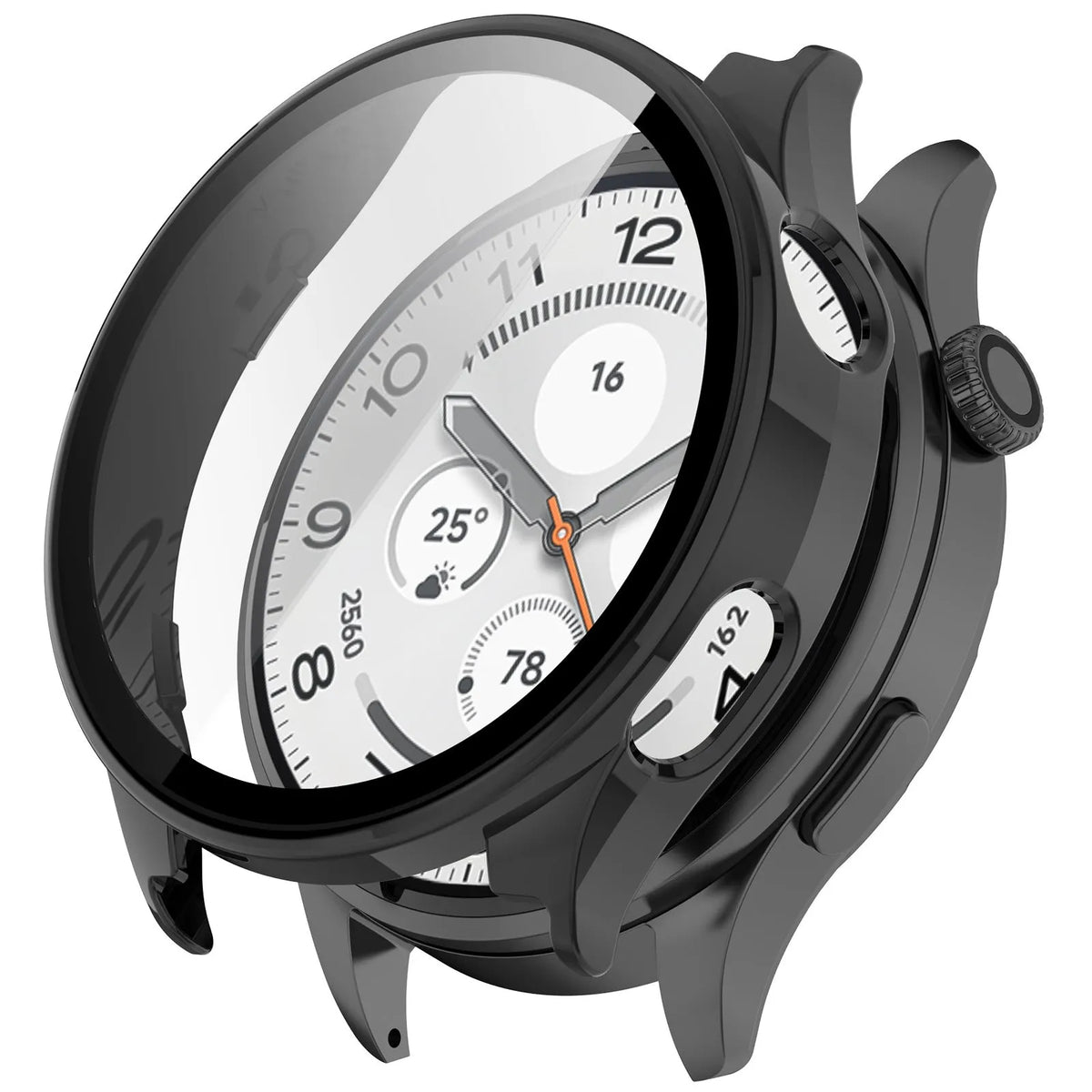 Xiaomi Watch 5 PC case met glas (zwart)