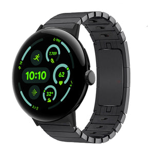 Google Pixel Watch 4 - 45mm luxe metalen band (zwart)