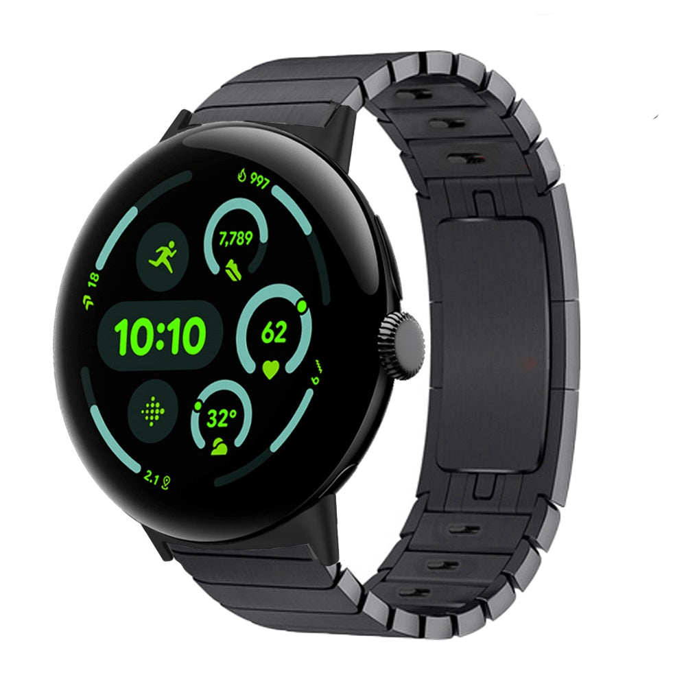 Google Pixel Watch 4 - 45mm luxe metalen band (zwart)
