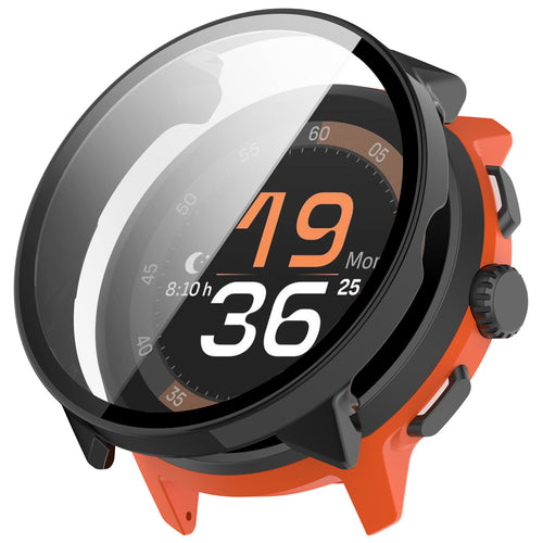Suunto Run PC case met glas (zwart)