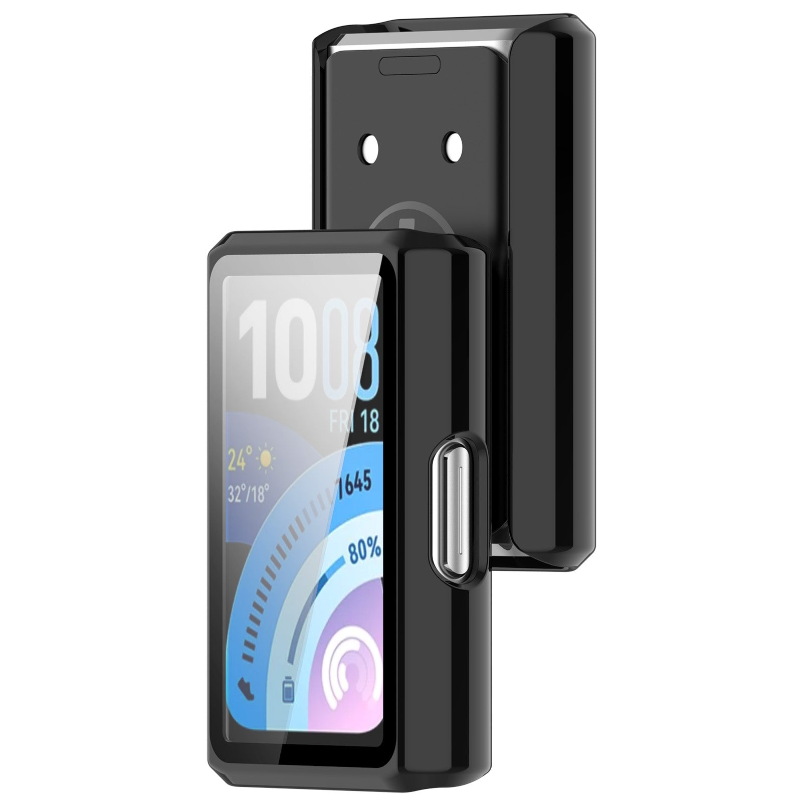Huawei Band 11 Pro PC case met glas (zwart)