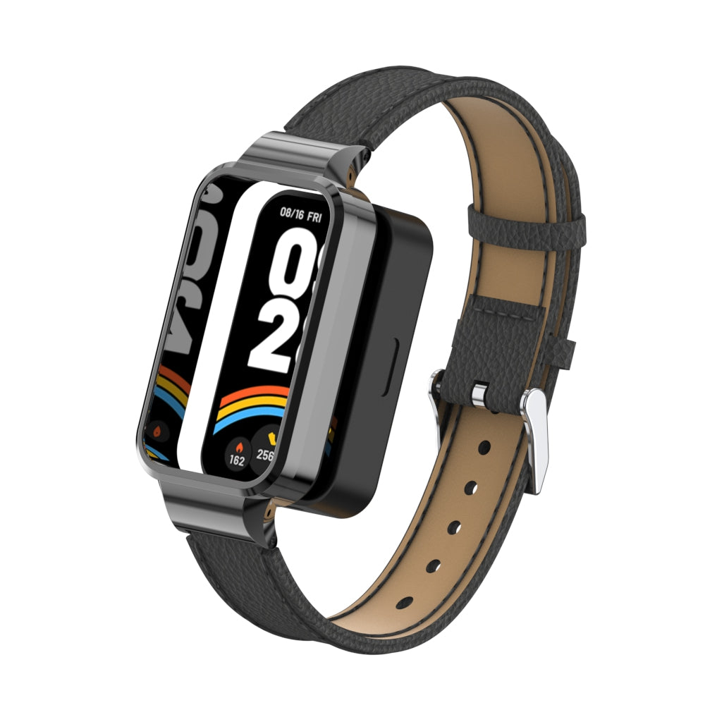 Xiaomi Smart Band 9 Active leren bandje (zwart)