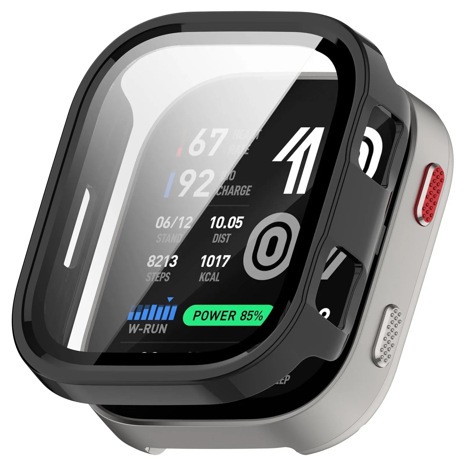 Amazfit Bip Max hard case met glas (zwart)