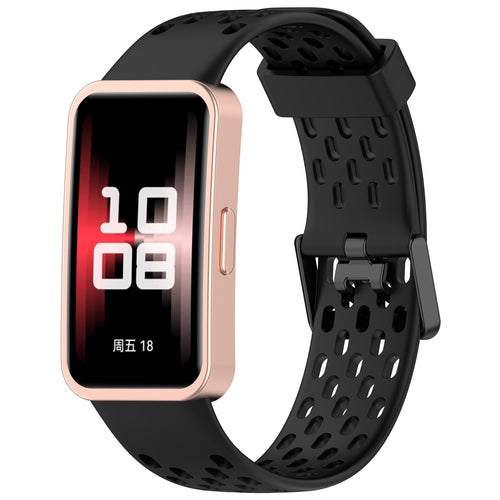 Huawei Band 8 siliconen air bandje (zwart)