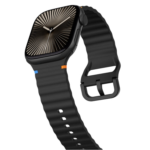 Apple Watch Ultra Wave bandje (zwart)