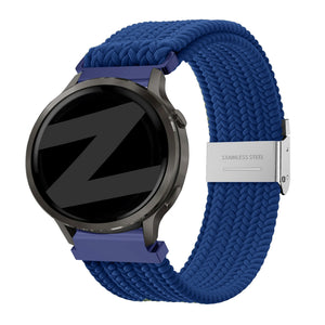 Bandz Garmin Vivoactive 4 Woven Nylon Strap (Blue)