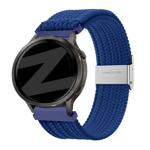Bandz Garmin Vivoactive 4 Woven Nylon Strap (Blue)