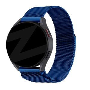 Bandz Garmin Forerunner 570 - 42mm Milanese loop band (blauw)