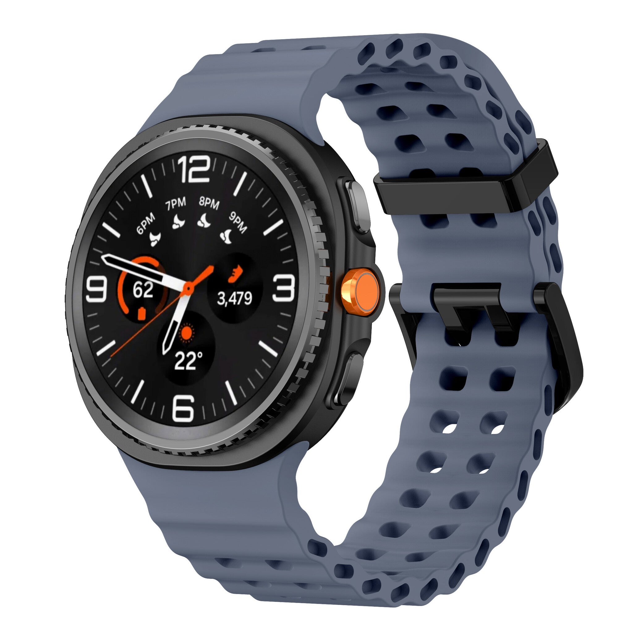 Samsung Galaxy Watch 9 - 44mm Ocean bandje (grijsblauw)