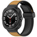 Samsung Galaxy Watch Ultra leren hybrid bandje (lichtbruin)