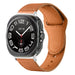 Samsung Galaxy Watch Ultra 2 Leather Strap with Snap Closure (Brown)