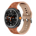 Samsung Galaxy Watch 9 - 44mm Flower Silicone Strap (Brown/Beige)