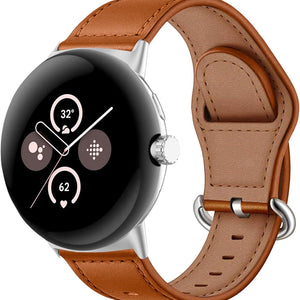Google Pixel Watch 3 - 41mm leren gesp band (bruin)