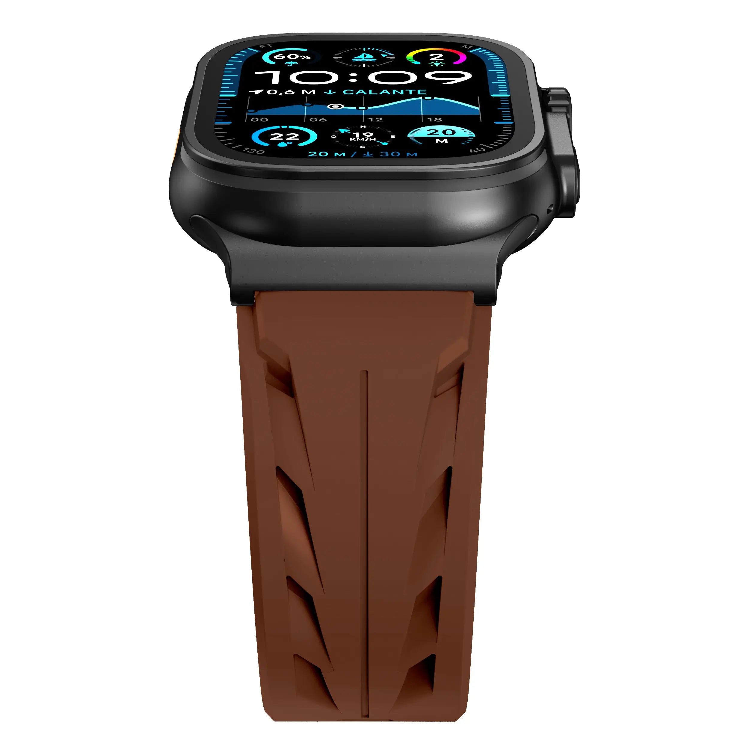 Apple Watch Race Silicone Strap (Brown)