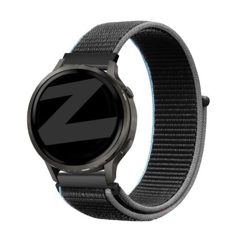 Bandz Garmin Vivoactive 4 nylon loop band (charcoal)