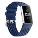 Fitbit Charge 4 siliconen bandje met gaatjes (donkerblauw)
