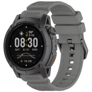 Coros Apex 4 - 46mm siliconen bandje (grijs)
