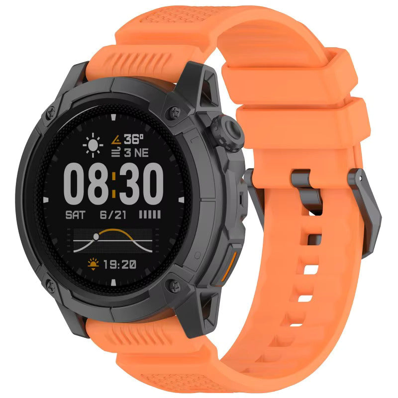 Coros Apex 4 - 46mm siliconen bandje (oranje)