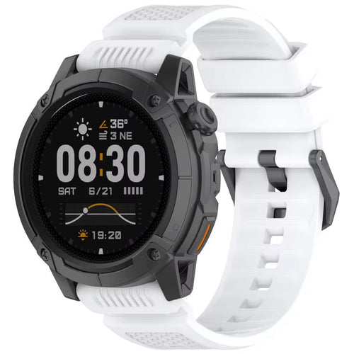 Coros Apex 4 - 46mm siliconen bandje (wit)
