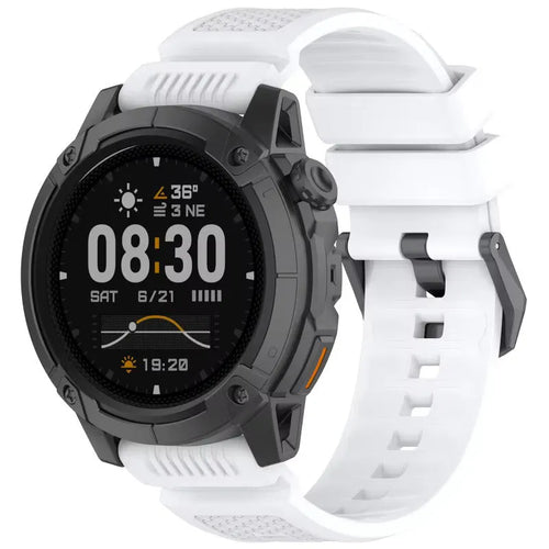 Coros Apex 4 - 46mm siliconen bandje (wit)