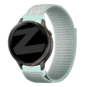 Bandz Garmin Forerunner 265s nylon loop band (licht cyaan)