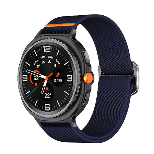 Samsung Galaxy Watch 8 - 44mm elastisch bandje (donkerblauw)